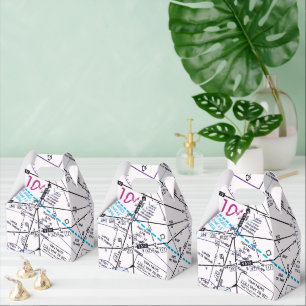 Aviation Chart Favour Box