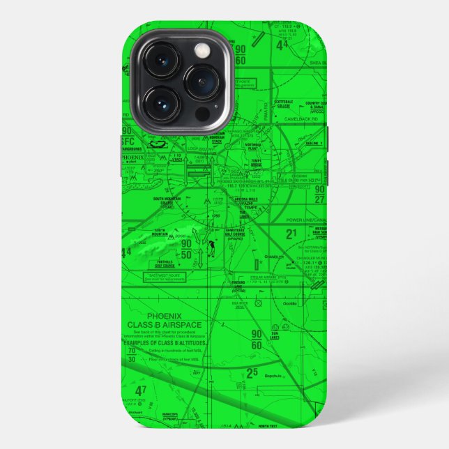 Aviation Chart iPhone Case (Back)