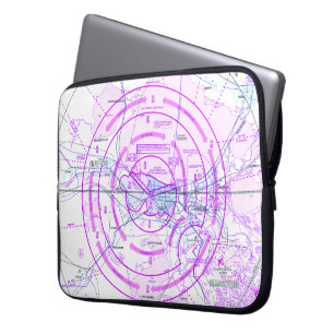 Aviation Chart Laptop Sleeve