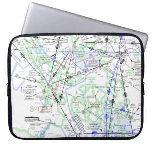 Aviation Chart Laptop Sleeve