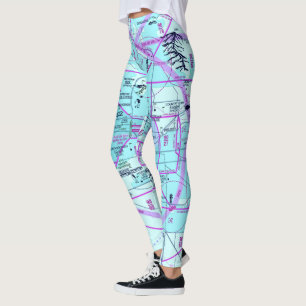 Aviation Chart Leggings