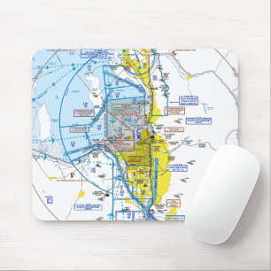 Aviation Chart Mouse Pad