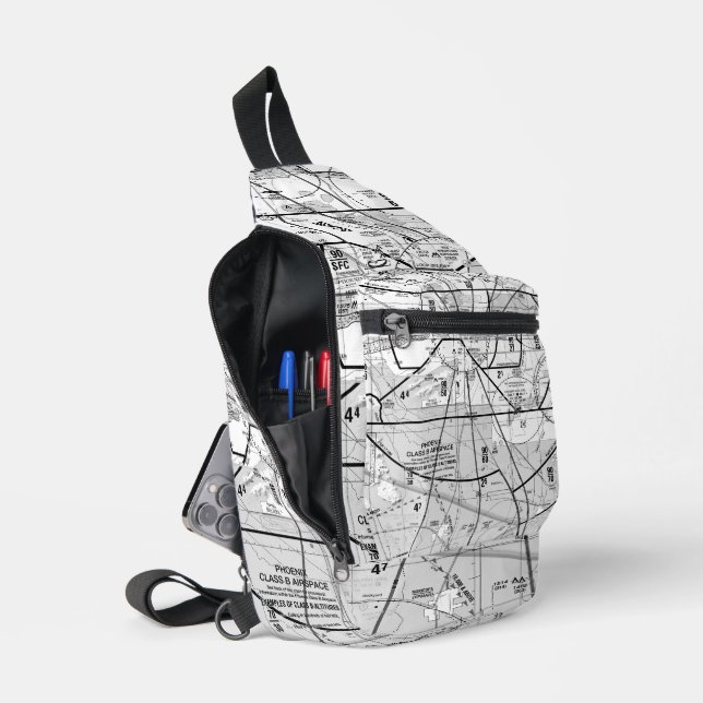 Aviation Chart Sling Bag (Open)