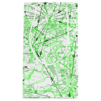 Aviation Chart Small Gift Bag
