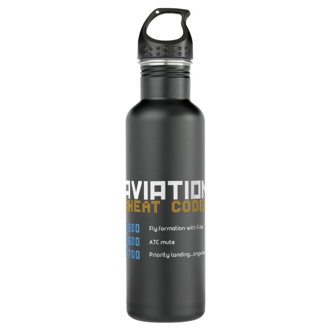 Aviation Cheat Codes , Aviation , Pilot 710 Ml Water Bottle (Front)
