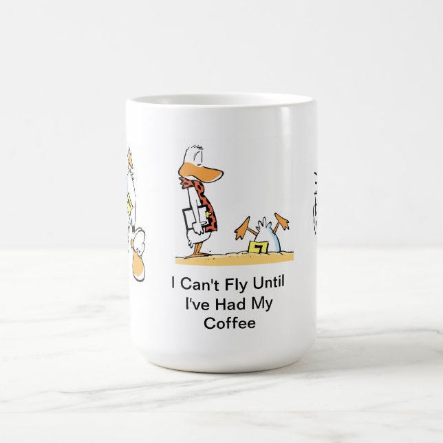 Aviation Humor Coffee Cartoon Mug (Center)