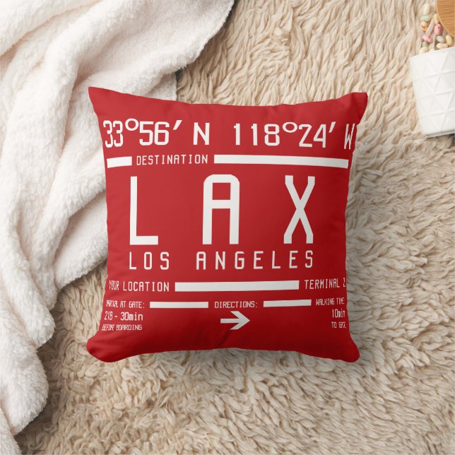 Aviation IATA Los Angeles Airport Code Cushion (Blanket)