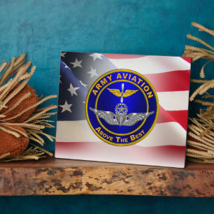 Aviation Master Wings Army Veteran Plaque