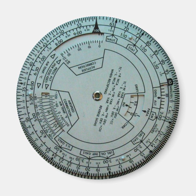 Aviation Navigation Computer Magnet (Front)
