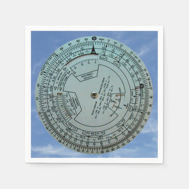 Aviation Navigation Computer Napkin (Front)