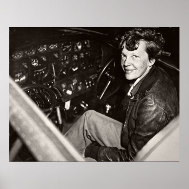 AVIATION PIONEER AMELIA EARHART -- 1937 POSTER (Front)