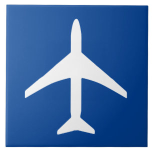 Aviation Plane Aeroplane Pilot Flying Ceramic Tile