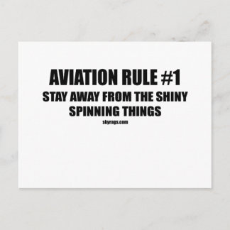 AVIATION RULE 1 POSTCARD