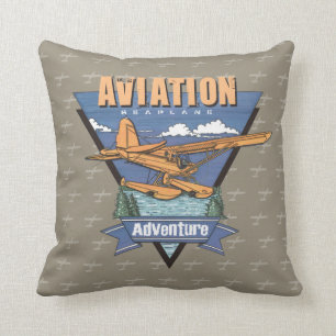 Aviation Seaplane Adventure Cushion