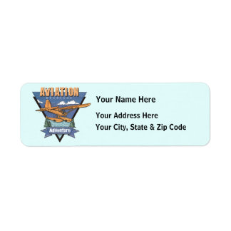 Aviation Seaplane Adventure Return Address Label