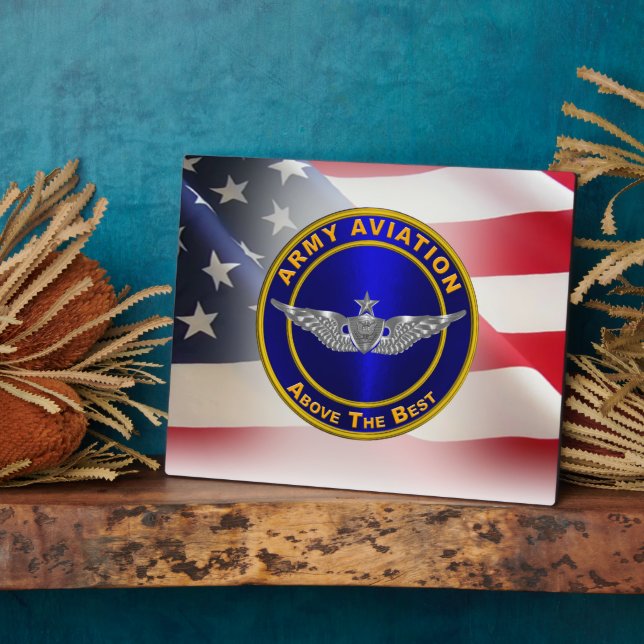 Aviation Senior Aircrew Army Veteran  Plaque (Side)