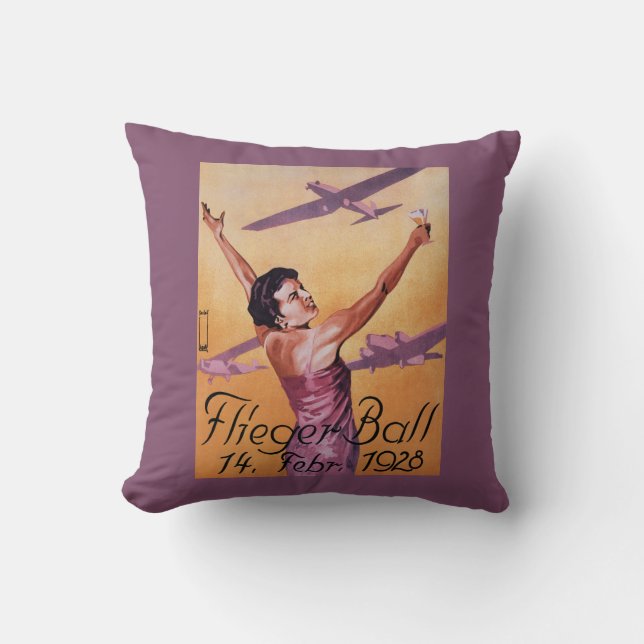 Aviation Show at Hotel Wagner Promo Poster Cushion (Front)