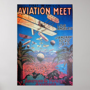 Aviation Show in Los Angeles Poster