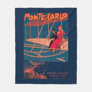 Aviation Sporting Poster Fleece Blanket
