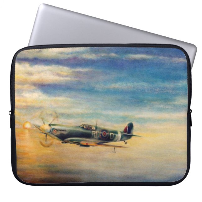 Aviation Vintage Laptop Sleeve (Front)