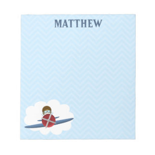 Aviator and His Plane Notepad