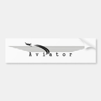 Aviator bumper sticker