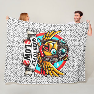 Aviator Chick Fleece Blanket
