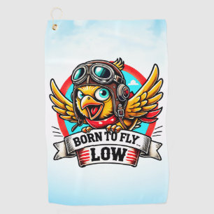 Aviator Chick Golf Towel