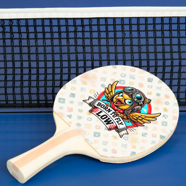 Aviator Chick Ping Pong Paddle (Insitu)