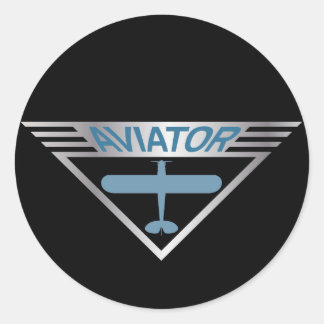 Aviator Classic Round Sticker