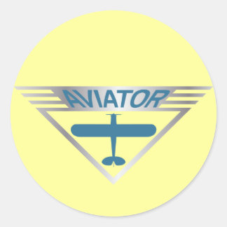 Aviator Classic Round Sticker