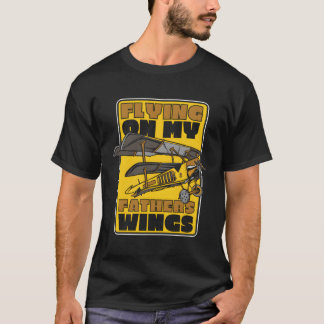 Aviator Father Aeroplane Aviation Fly Aircraft Pil T-Shirt