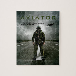 Aviator Fighter Pilot Jigsaw Puzzle