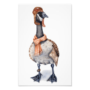 Aviator Goose Art Print