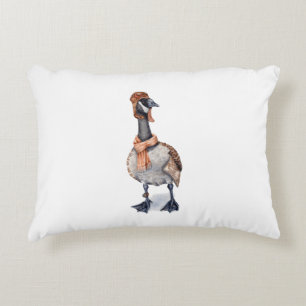 Aviator Goose Gift Wrap Decorative Cushion