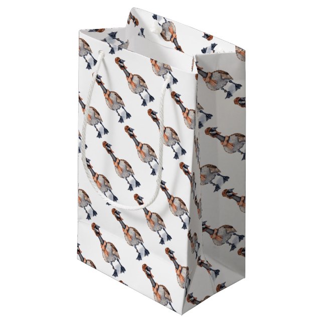 Aviator Goose Gift Wrap Small Gift Bag (Front Angled)