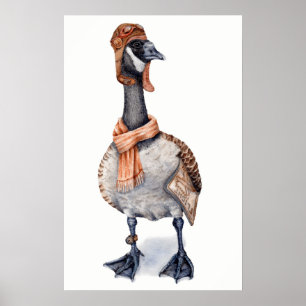 Aviator Goose Poster Print