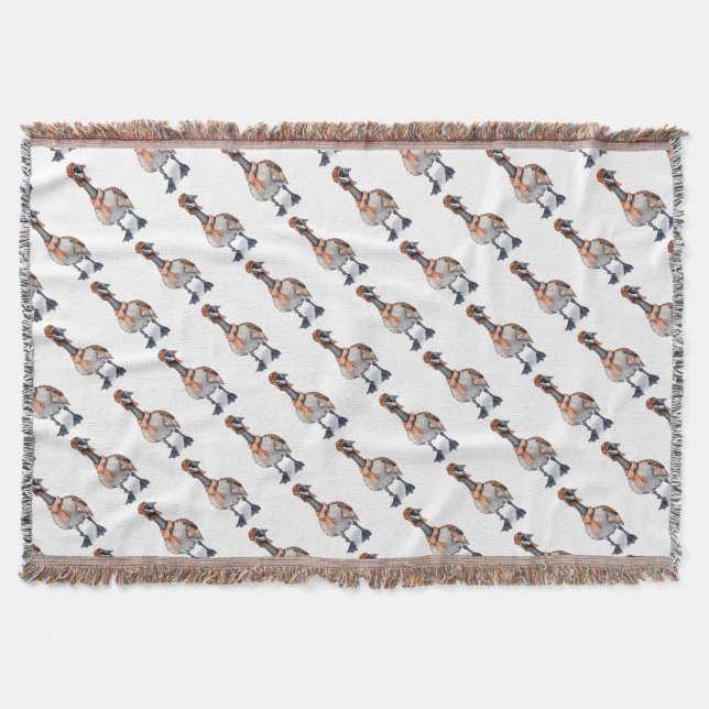 Aviator Goose Throw Blanket (Front)