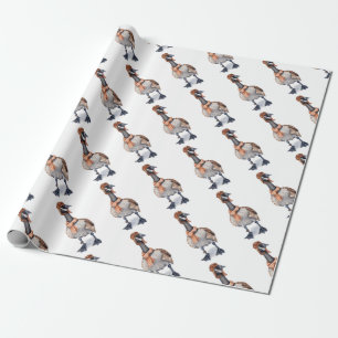 Aviator Goose Wrapping Paper