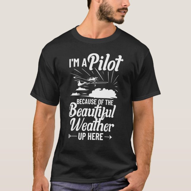 Aviator Outfit Pilot Training Aircraft Pilot Flyin T-Shirt (Front)