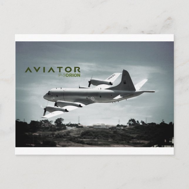 Aviator P3 Orion Aeroplane Postcard (Front)