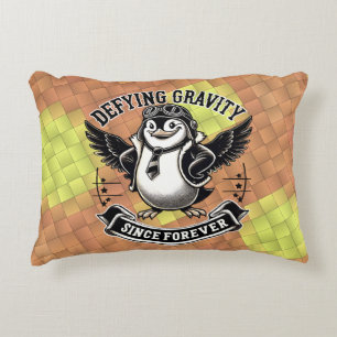 Aviator Penguin Decorative Cushion