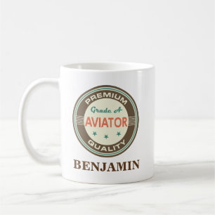 Aviator Personalised Office Mug Gift