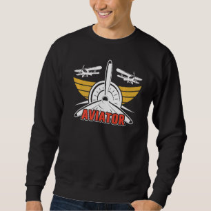 Aviator Private Aircraft Small Aeroplane Pilot Sweatshirt