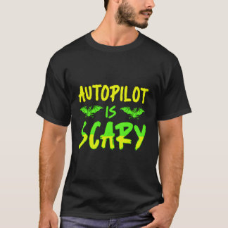 Aviator Scary Flying Fly Aeroplane Aircraft Pilot T-Shirt