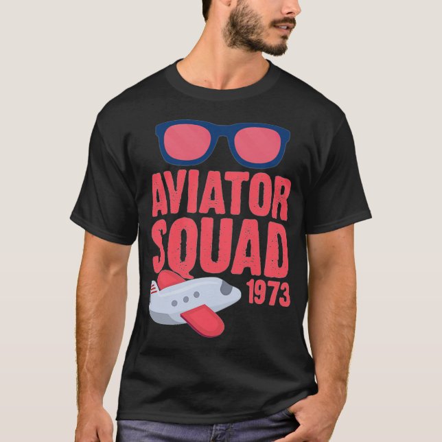 Aviator Squad Sunglasses 1973 animals -  T-Shirt (Front)