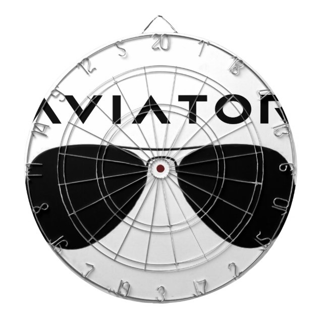 Aviator SUnglasses Silhouette Dartboard (Front)