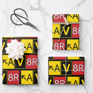 Aviator Wrapping Paper Sheet