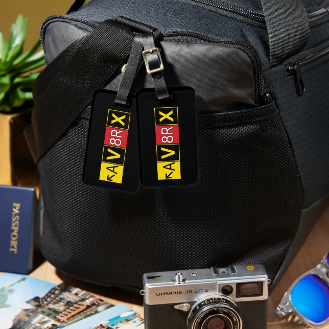 Aviatrix - AV8RX -  Luggage Tag (Front & Back)