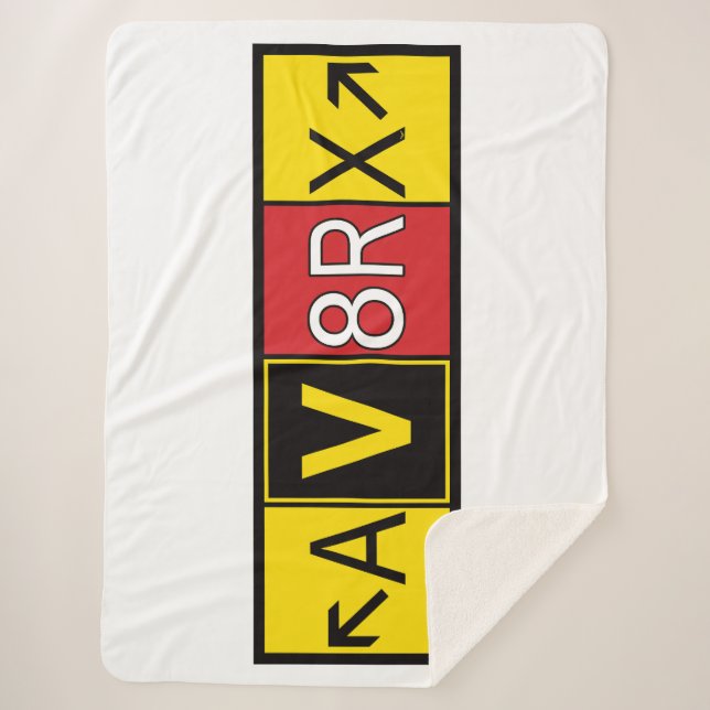 Aviatrix - AV8RX -  Sherpa Blanket (Front)